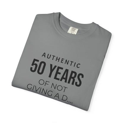 Custom garment-dyed T-shirt by Printify, showing a soft, colorful cotton T-shirt with a relaxed fit and vibrant dye details.