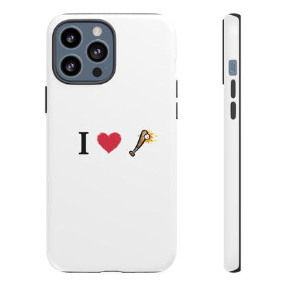 I Love Baseball Vibe Phone Case - Tough Cases for Sports Lovers, Gifts for Athletes, Fun Accessories, iPhone and Android Compatible - TRV