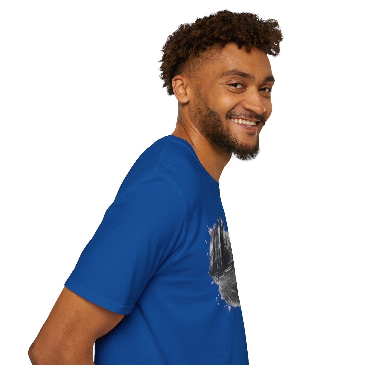 Minimalist Nature-Inspired Unisex Softstyle T-Shirt, Casual Wear, Everyday Style, Gift for Nature Lovers, Eco-Friendly Fashion