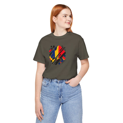 Artistic Heart Unisex Jersey Tee - Vibrant Graphic Tee, Casual Wear, Gift for Art Lovers, Birthday Surprise, Everyday Comfort - TRV