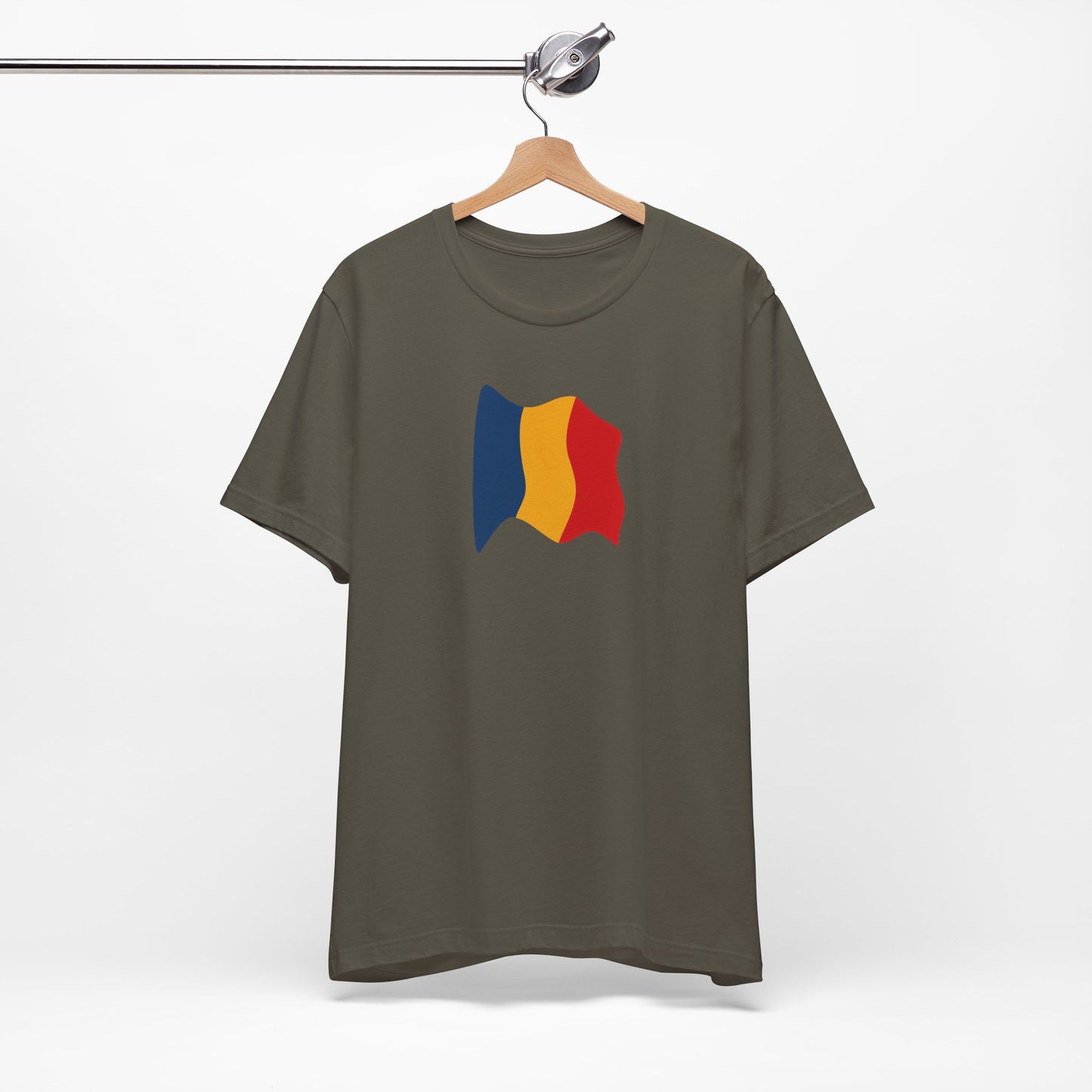 Romanian Flag Unisex Short Sleeve Tee, Casual Shirt, Travel T-Shirt, Gift for Romanians, Summer Outfit, Everyday Wear