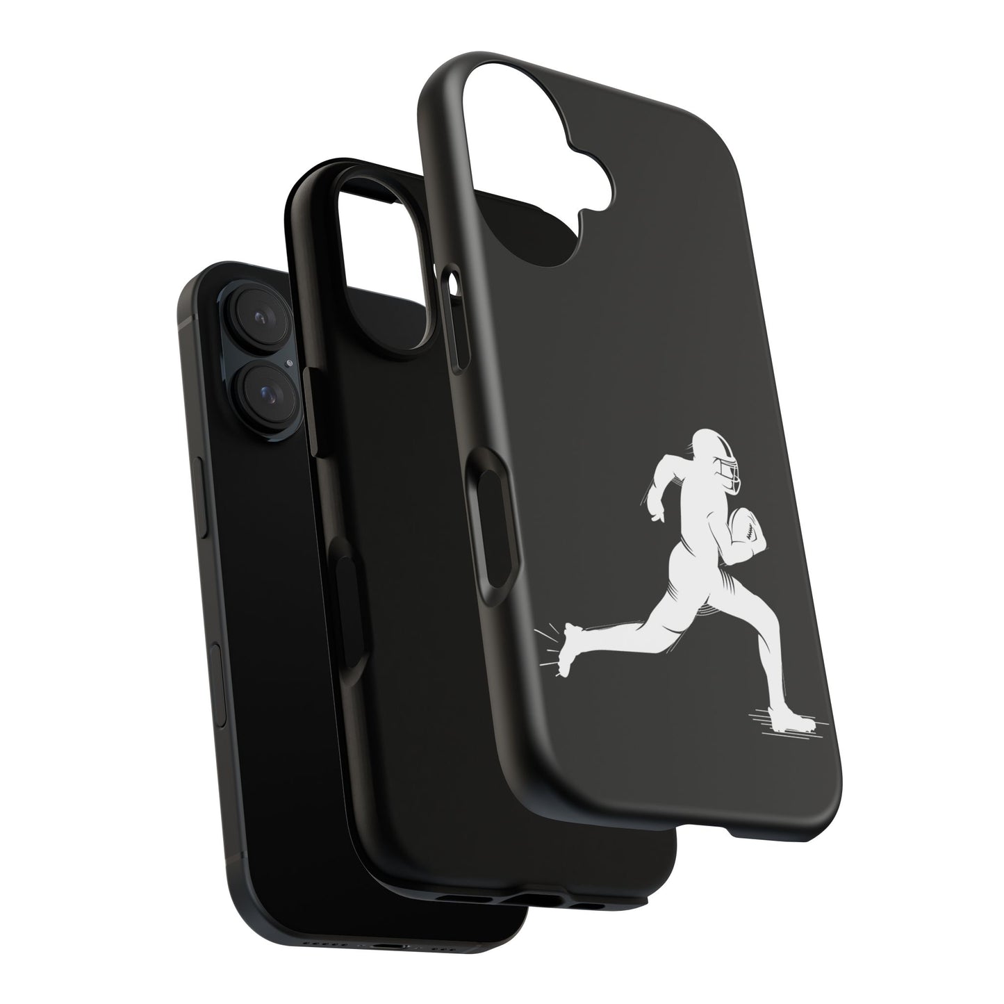 Football Player Phone Case, Tough Cases, Sports Phone Cover, Gift for Athletes, iPhone & Samsung Accessories, Running Player Design - TRV