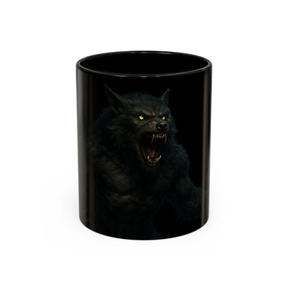 Howling Werewolf Coffee Mug - Perfect Gift for Horror Lovers, Wolf Enthusiasts, Halloween Decor, Unique Drinkware, Gothic Homeware