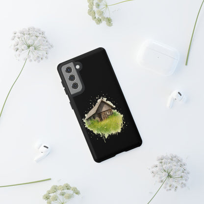 Rustic Farmhouse Phone Case, Cute Cottage Design, Tough Cases for Nature Lovers, Eco-Friendly Gift, Customizable Tech Accessories - TRV