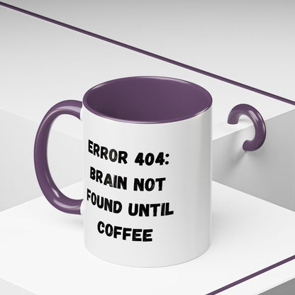 Error 404 Coffee Mug - Perfect for Your Daily Brew, Gift for Programmers, Humor for Coffee Lovers, Office Desk Decor, Nerdy Kitchenware