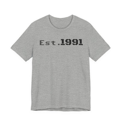Unisex Vintage Est. 1991 Tee - Perfect Gift for Birthdays, Anniversaries, Throwback Fashion, Casual Wear, Milestone Celebrations