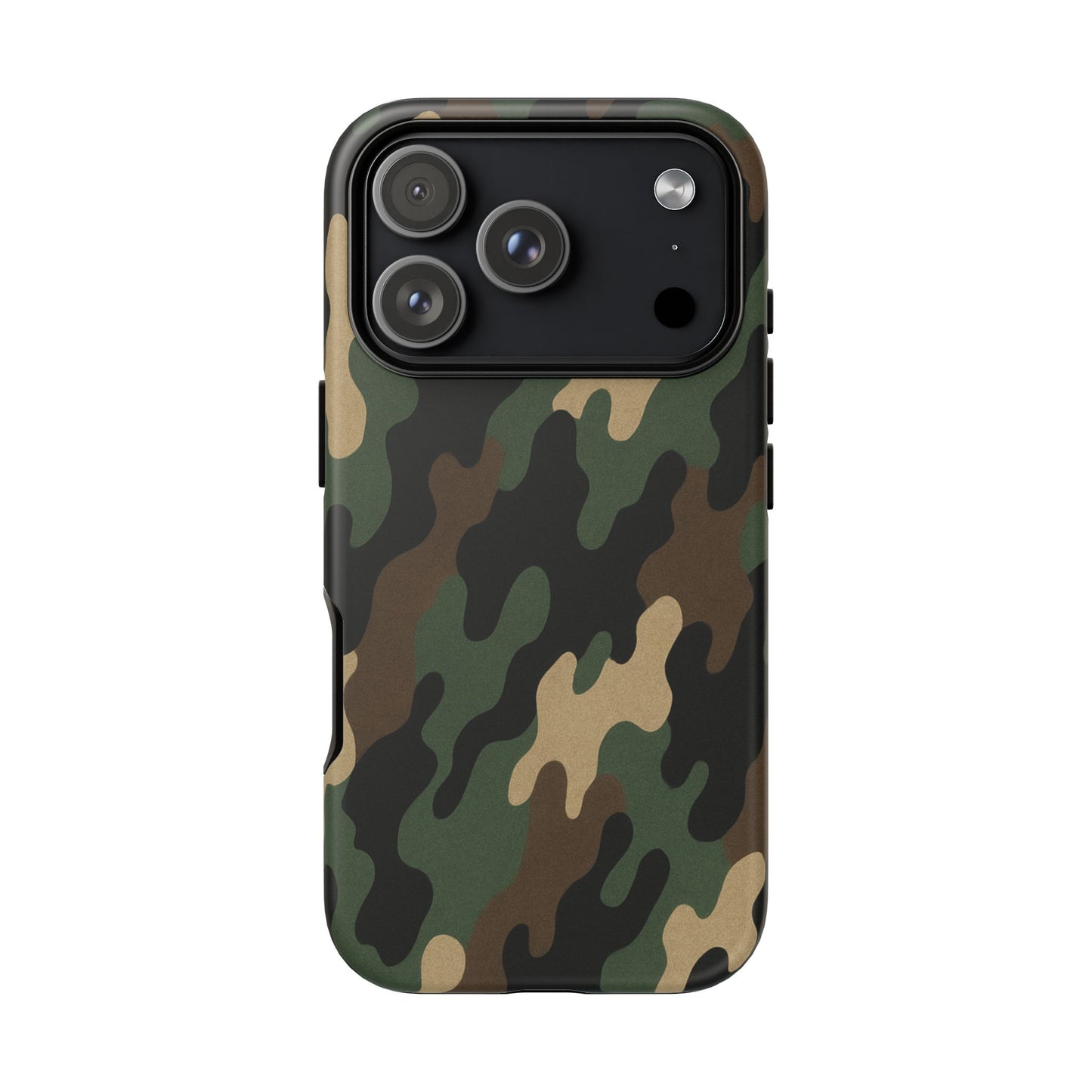 Camouflage tough phone case from Printify with rugged camo design, protective cover for smartphone durability and style.
