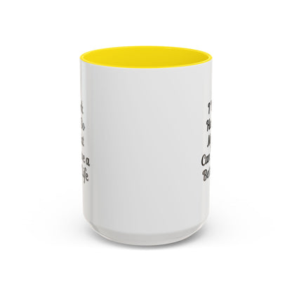 Cat Lover's Accent Coffee Mug - I Work Hard So My Cat Can Have a Better Life