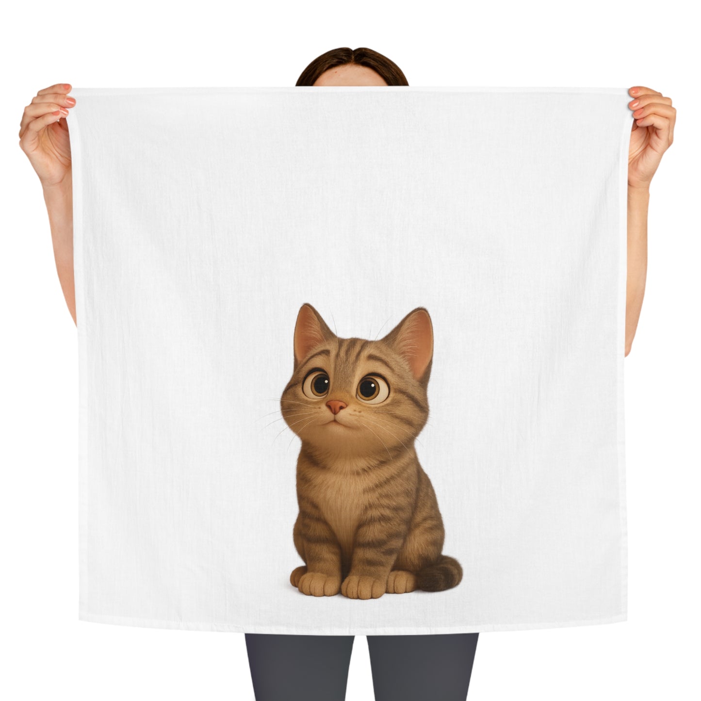 Cute Cat Tea Towel, Adorable Kitchen Towel, Gifts for Cat Lovers, Home Decor, Cat-Themed Gift, Pet Lover Kitchen Accessory