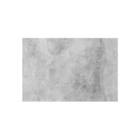 Modern gray outdoor rug by Printify, suitable for patios and decks, showcasing a stylish indoor-outdoor flooring design.