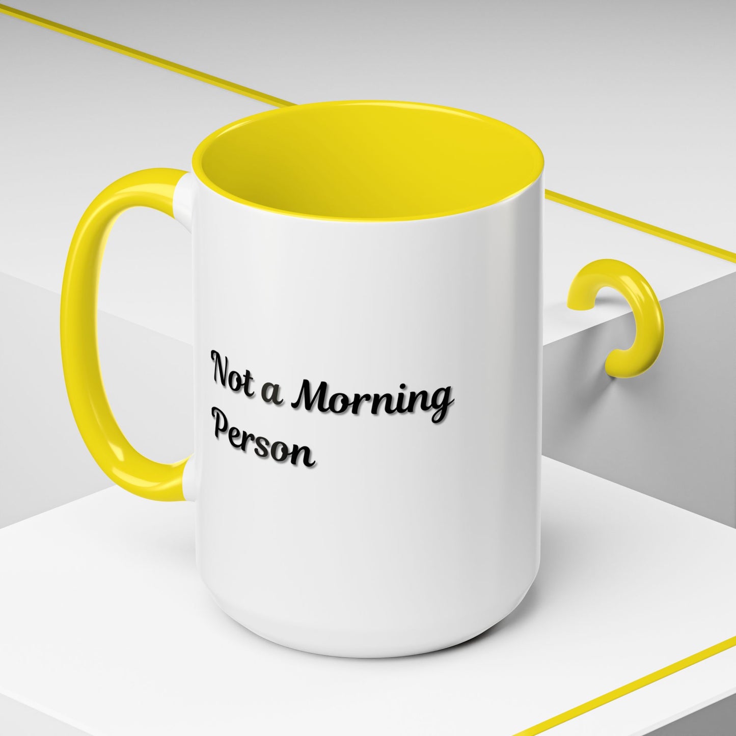 Not a Morning Person Coffee Mug - Funny Accent Mug for Coffee Lovers, 11/15oz
