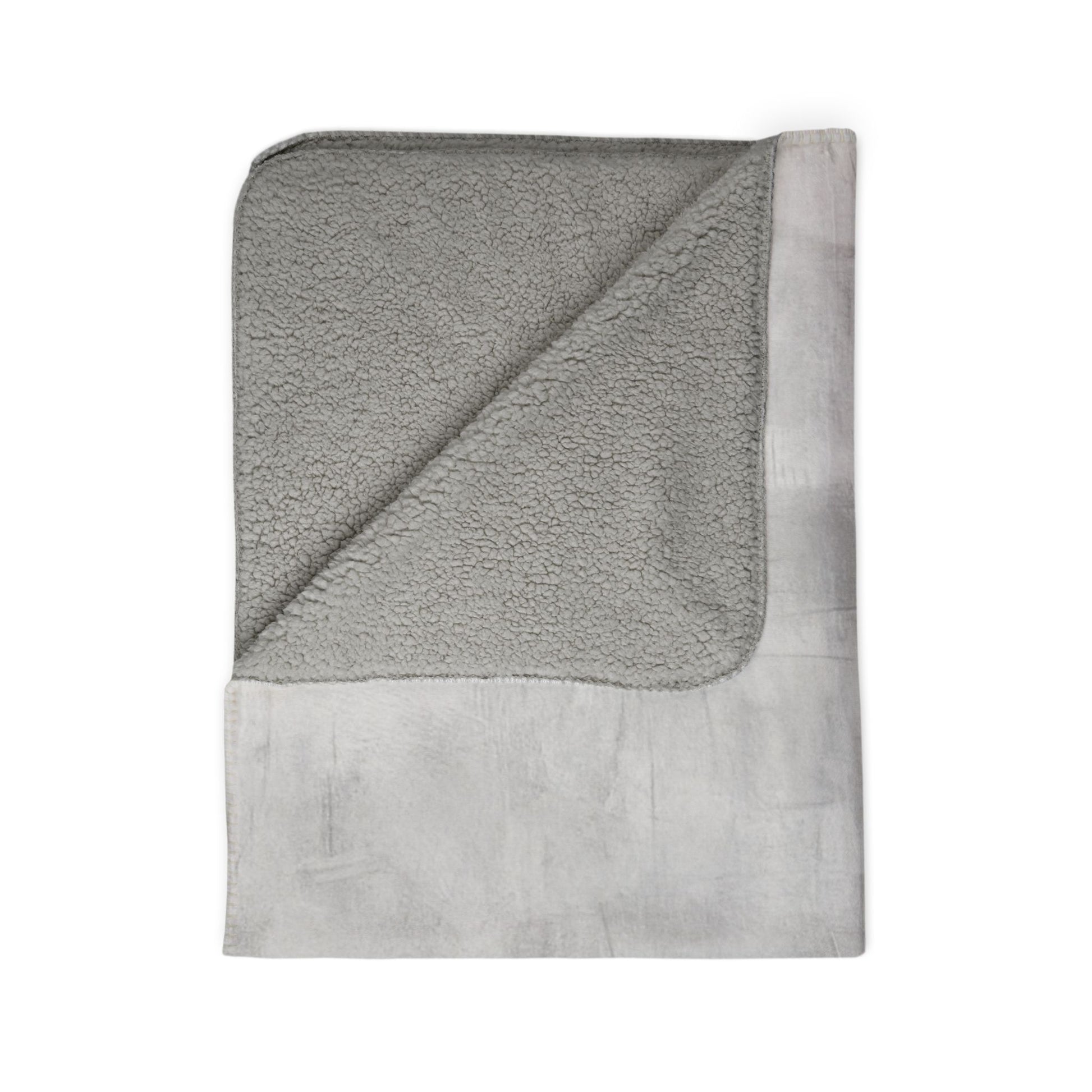 Soft Sherpa fleece throw blanket by Printify, cozy winter home decor for warmth and comfort.