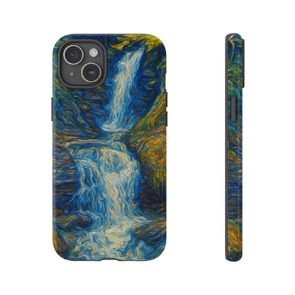 Artistic Phone Case - Waterfall Design, Unique Gift, Phone Accessory, Nature Lover, Original Artwork - TRV