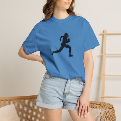 Football Player Graphic Unisex T-Shirt, Casual Sports Tee, Gift for Athletes, Workout Shirt, Everyday Wear, Unique Running Apparel