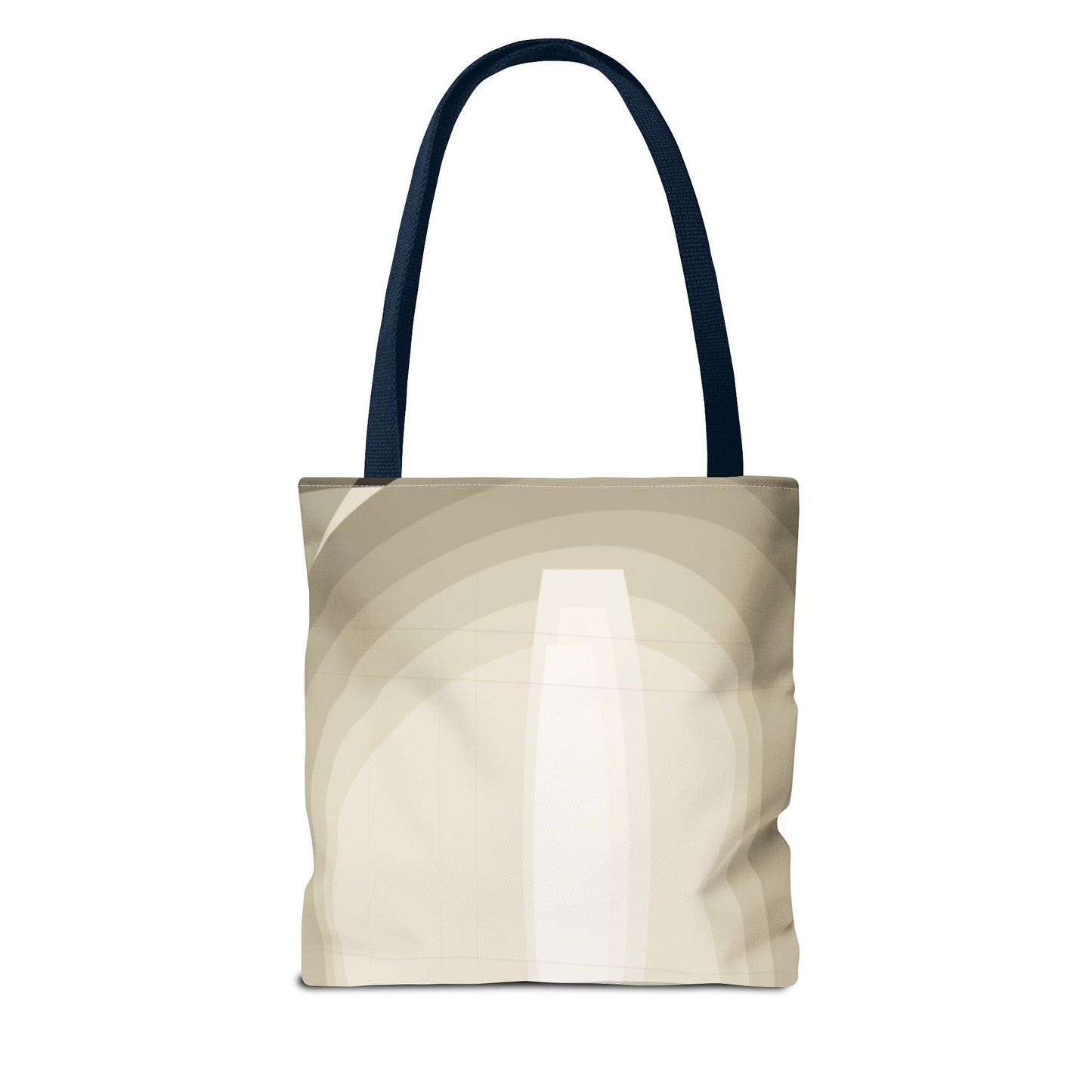 Neutral Abstract Light Beam Tote Bag | Minimalist Geometric Pattern