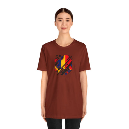 Artistic Heart Unisex Jersey Tee - Vibrant Graphic Tee, Casual Wear, Gift for Art Lovers, Birthday Surprise, Everyday Comfort - TRV