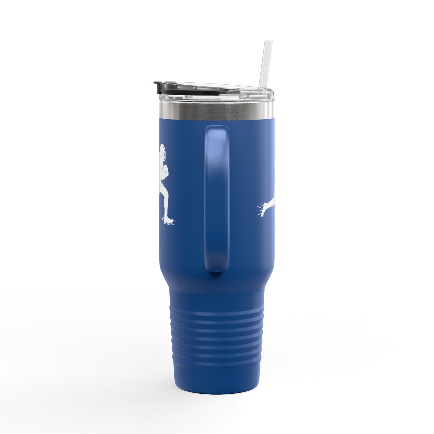 Football Player Coffee Tumbler, Insulated Travel Mug for Active Lifestyles, Sporty Drinkware for On-the-Go, Perfect Gift for Athletes