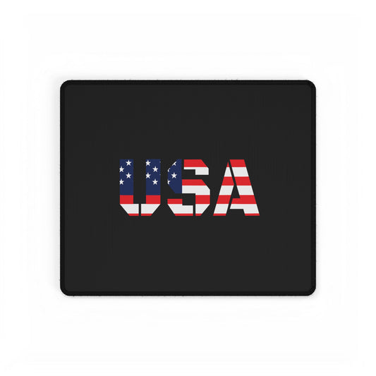 Patriotic USA desk mat by Printify featuring a flag design, ideal for home office or gaming setup.