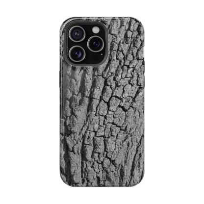 Bark Texture Magnetic Impact Phone Case