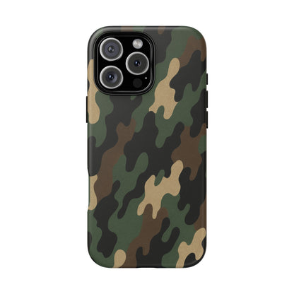 Camouflage Phone Case, Tough Cases, Military Style, Unique Phone Accessories, Gift for Him, Durable Phone Cover - TRV