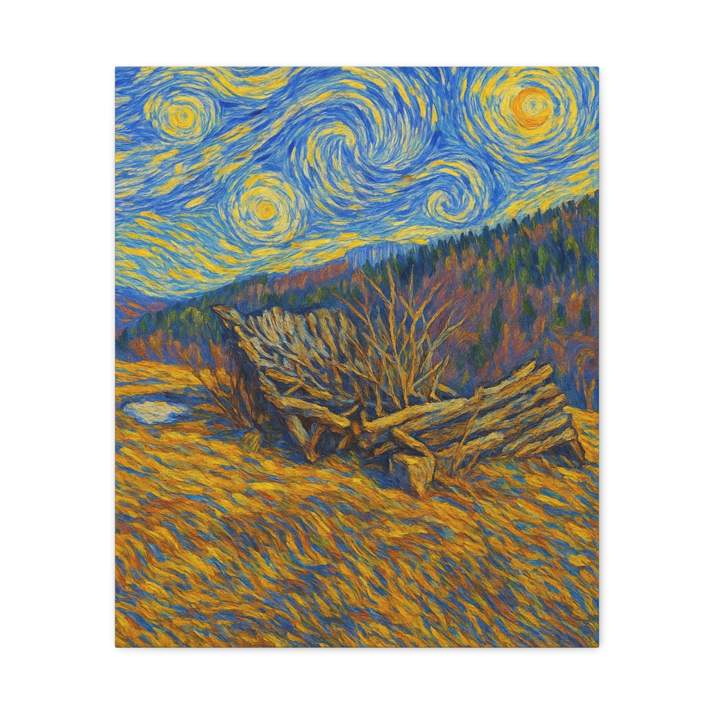 Artistic Van Gogh Style Canvas Wall Art, Nature Inspired Decor, Home Aesthetic, Gift for Art Lovers, Gallery Wall Piece, Living Room Decor, [...] - TRV
