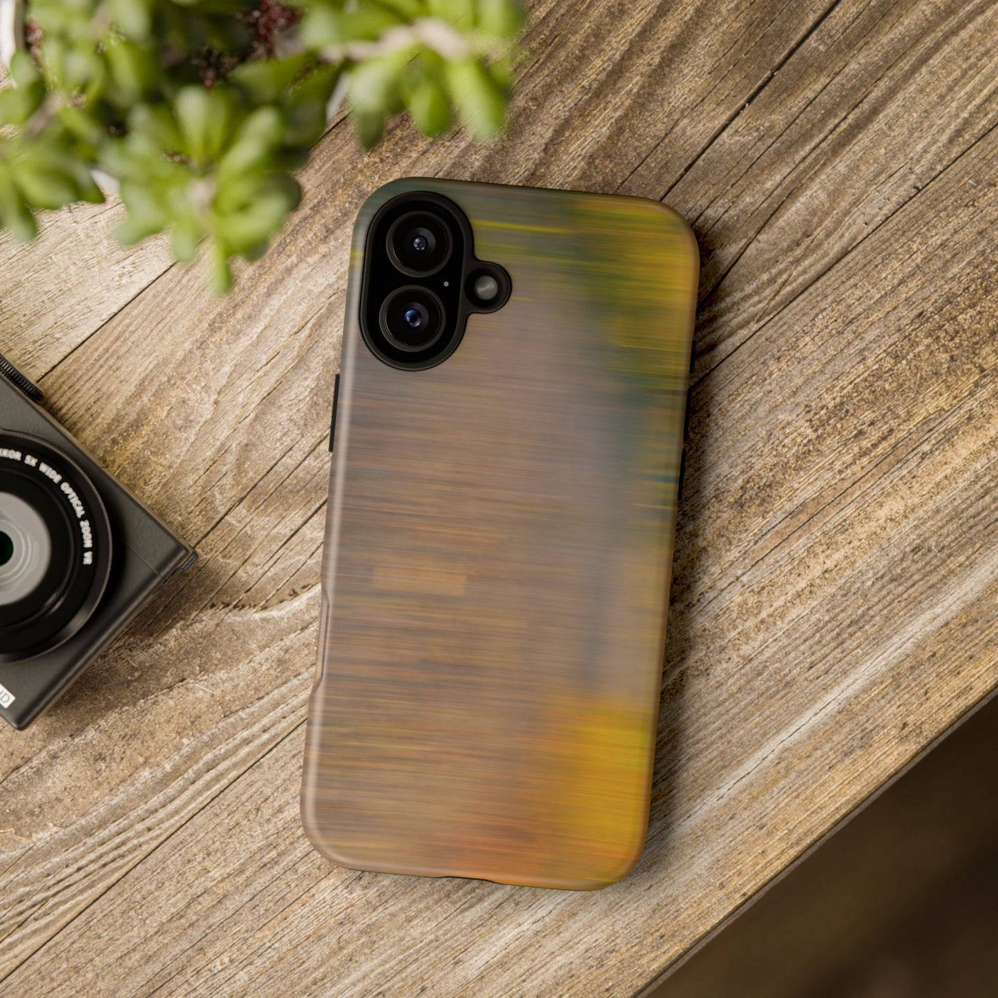 Autumn Blur Tough Phone Case — Fall Colors Protective iPhone Cover