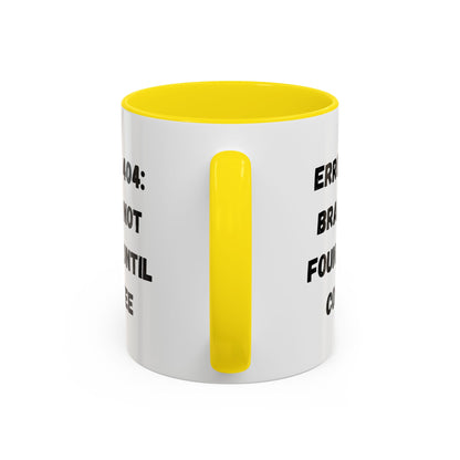Error 404 Coffee Mug - Perfect for Your Daily Brew, Gift for Programmers, Humor for Coffee Lovers, Office Desk Decor, Nerdy Kitchenware