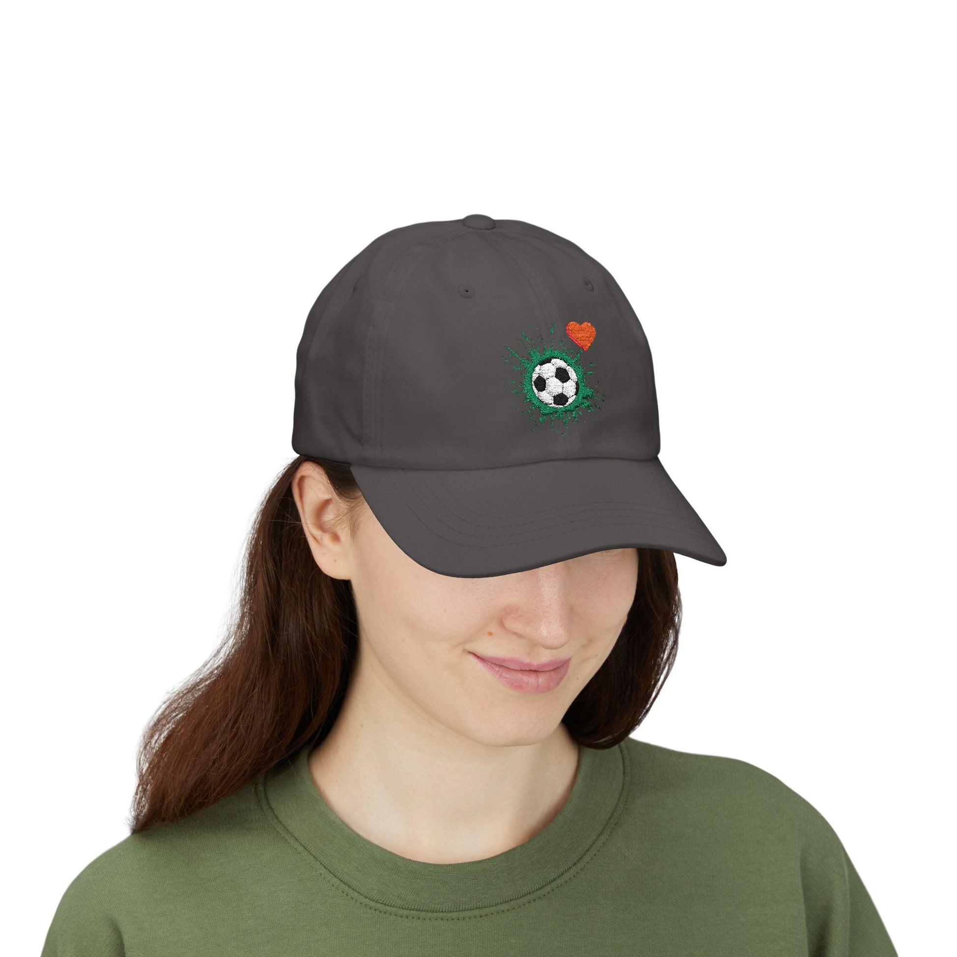 Soccer Love Dad Cap | Perfect Gift for Sports Lovers, Father's Day, Outdoor Events, Casual Wear, Adjustable Cap - TRV