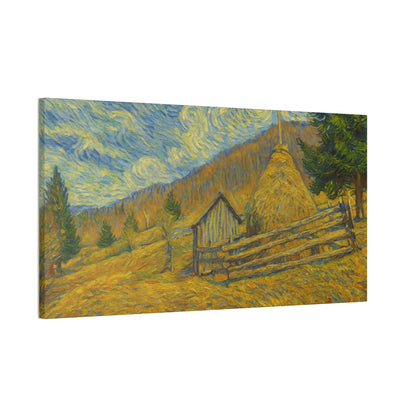 Vincent Van Gogh Inspired Canvas Print, Rustic Home Decor, Wall Art, Gift for Art Lovers, Country Landscape, Unique Art Piece - TRV