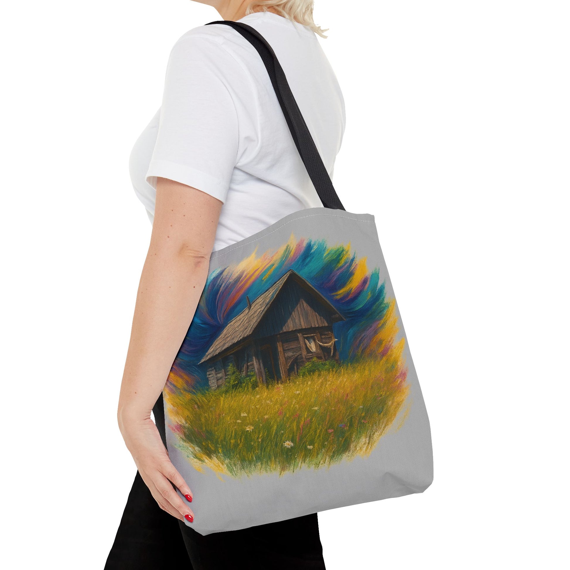 Rustic Charm Tote Bag | Boho Bag | Eco-Friendly Custom Design | Nature Lover Gift | Canvas Purse | Casual Carryall - TRV