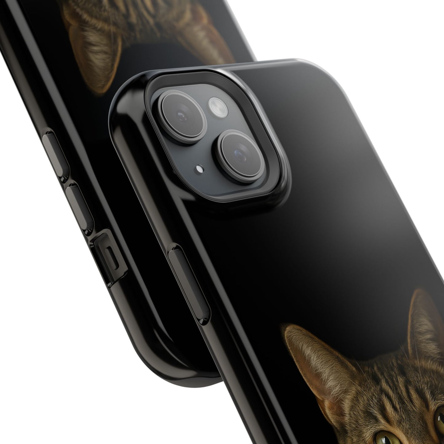 Magnetic Impact-Resistant Phone Case — Realistic Tabby Cat Portrait