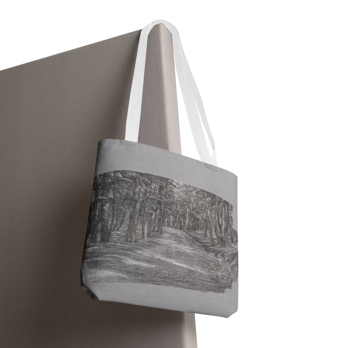 Scenic Path Tote Bag, Reversible Tote, Eco-Friendly Shopper, Outdoor Adventure Bag, Gift for Nature Lovers, Stylish Carryall - TRV