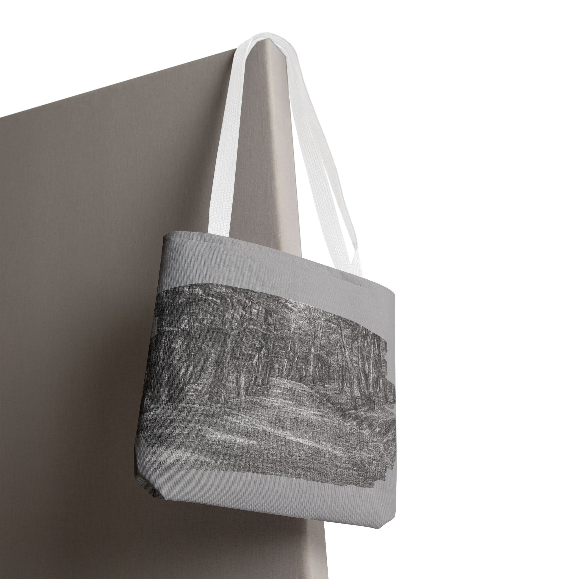 Scenic Path Tote Bag, Reversible Tote, Eco-Friendly Shopper, Outdoor Adventure Bag, Gift for Nature Lovers, Stylish Carryall - TRV