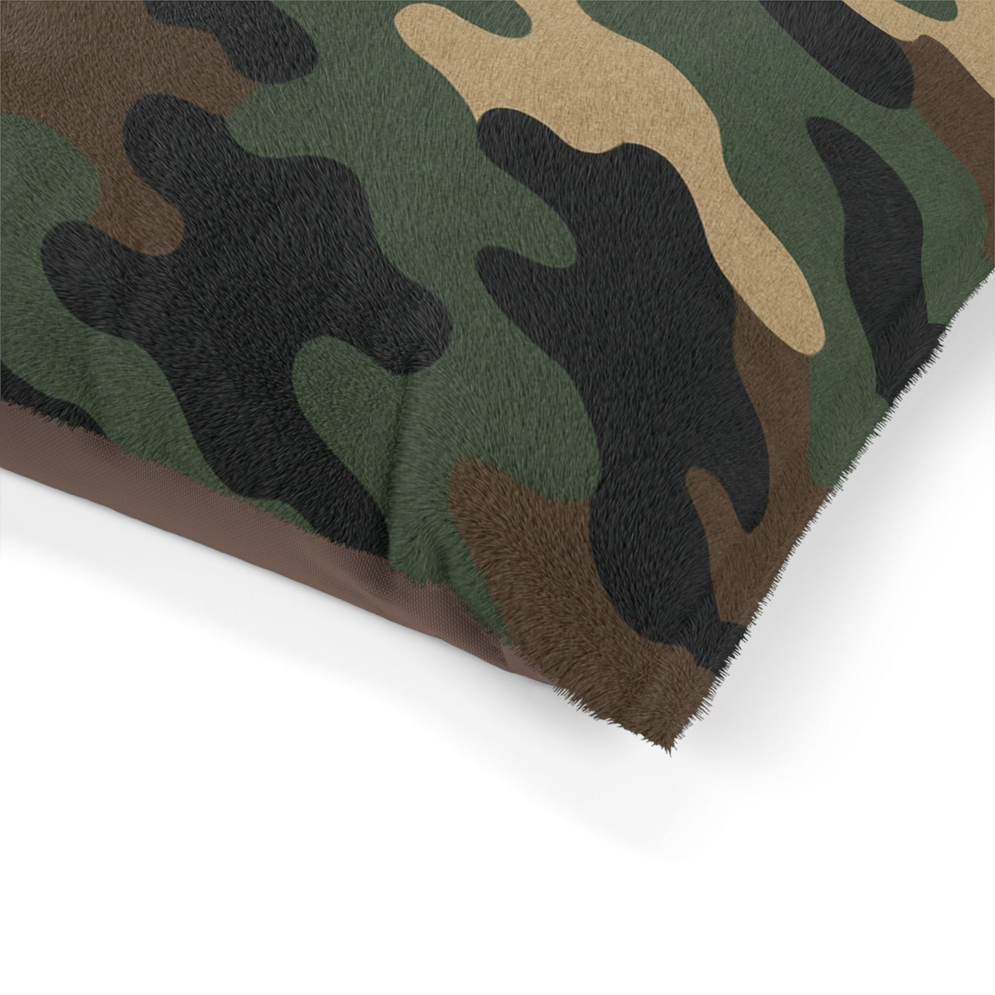 Camouflage Pet Bed — Plush Camo Dog & Cat Cushion