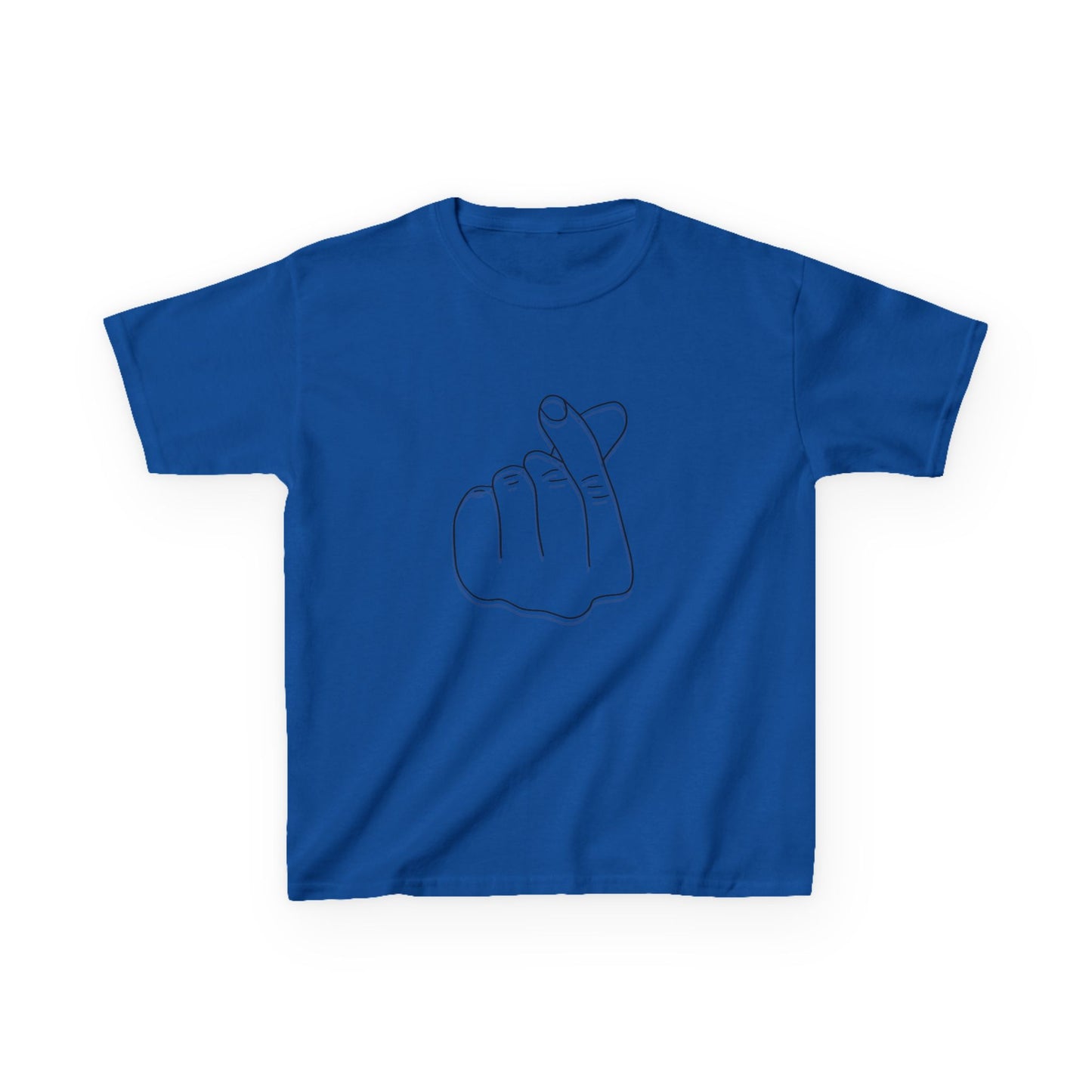 Cute Kids Heavy Cotton Tee - K-Pop Inspired Love Gesture