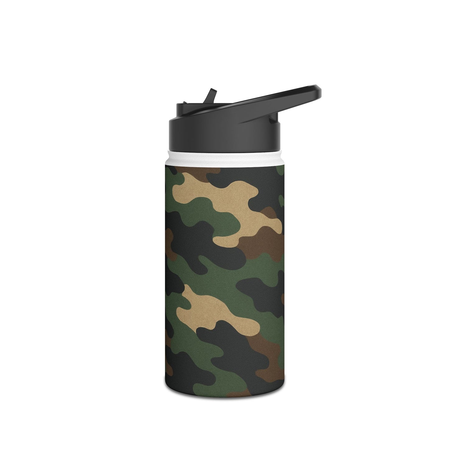 Camo Stainless Steel Water Bottle — Insulated Outdoor Bottle