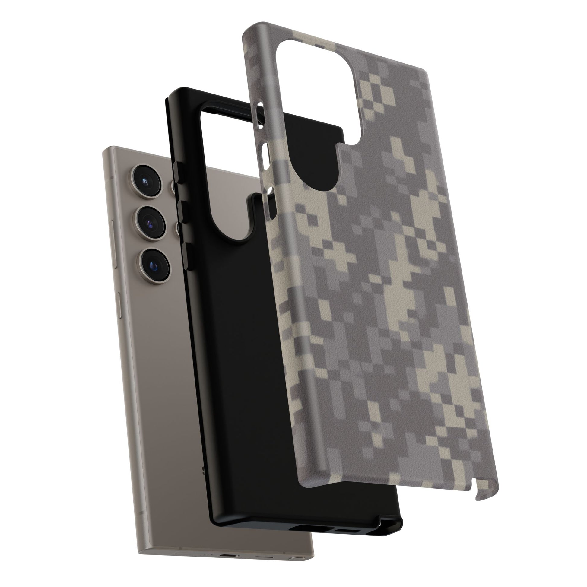 Rugged digital camouflage Printify tough phone case with durable protective cover for a smartphone.