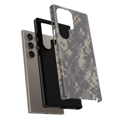 Rugged digital camouflage Printify tough phone case with durable protective cover for a smartphone.