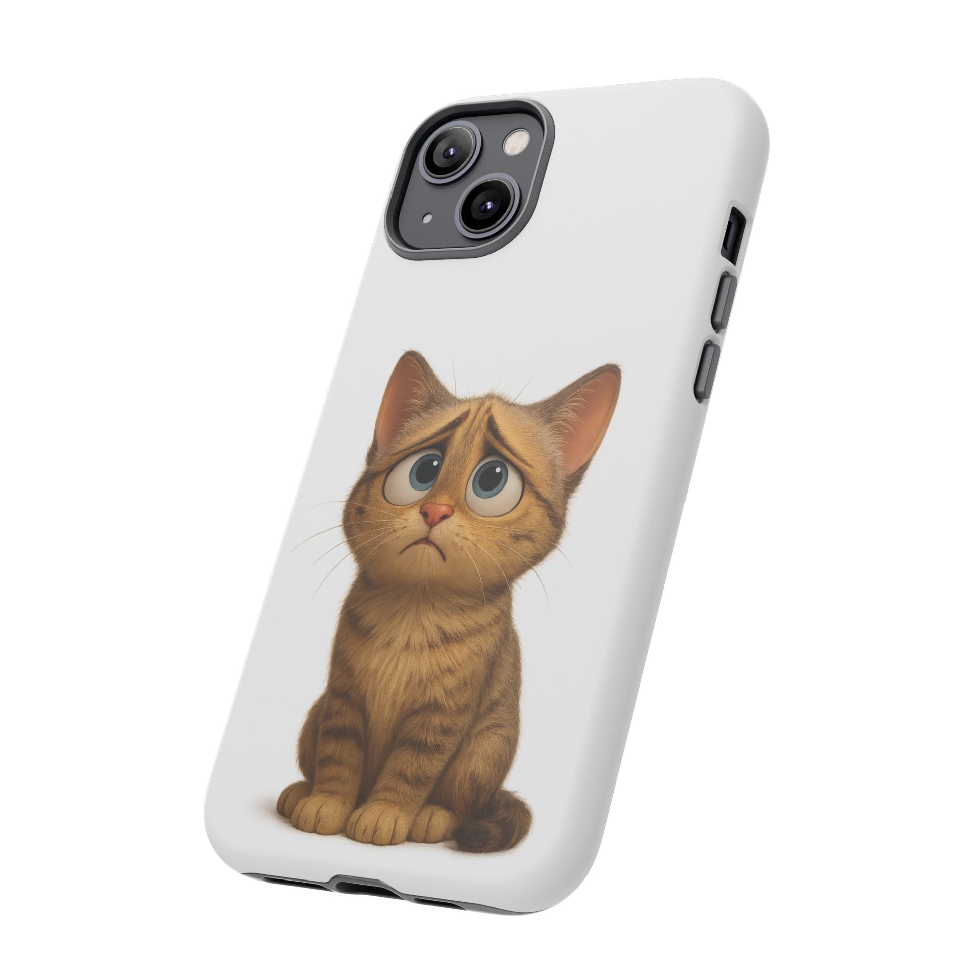 Cute Cat Phone Case, Funny Kitty Case, Animal Lover Gift, Cat Lover Accessory, Unique Cat Design Case, Pet Mom Gift - TRV