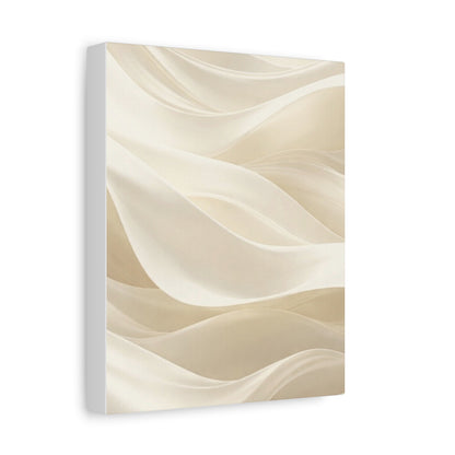 Neutral Abstract Wave Art Matte Canvas