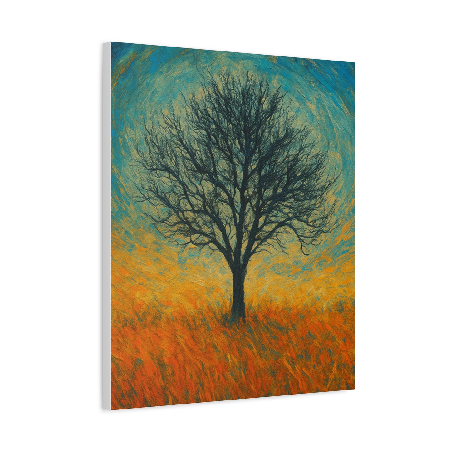Artistic Tree Canvas Wall Art, Matte Stretched Canvas, Natural Decor for Home, Office, Gift for Nature Lovers, Bohemian Wall Decor
