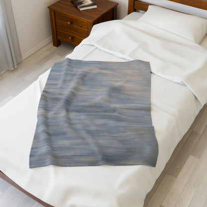 Cozy Velveteen Plush Blanket - Soft Textured Throw for Relaxation & Comfort - TRV