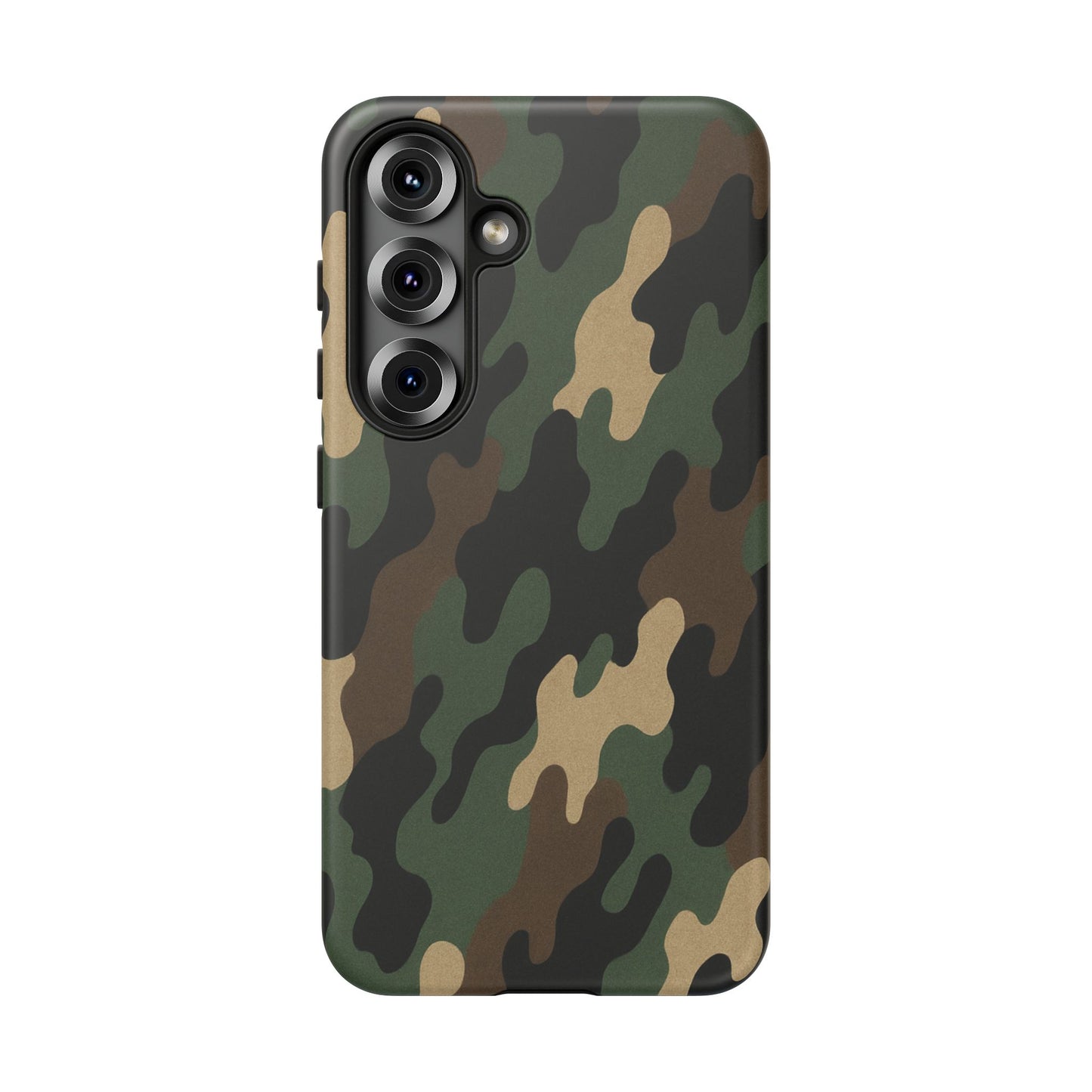 Camouflage tough phone case by Printify featuring a rugged camo design, protective and durable for smartphones.