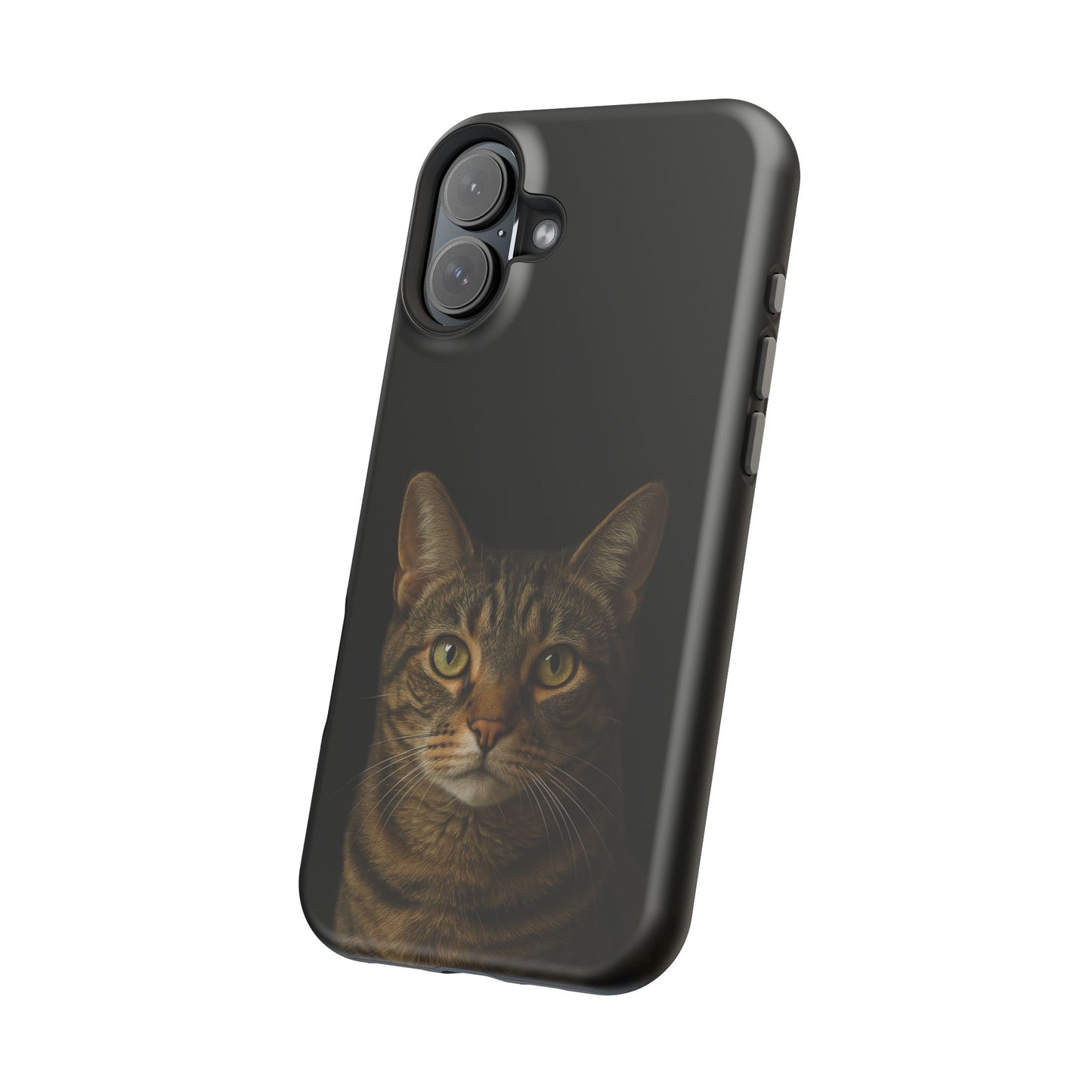 Magnetic Impact-Resistant Phone Case — Realistic Tabby Cat Portrait