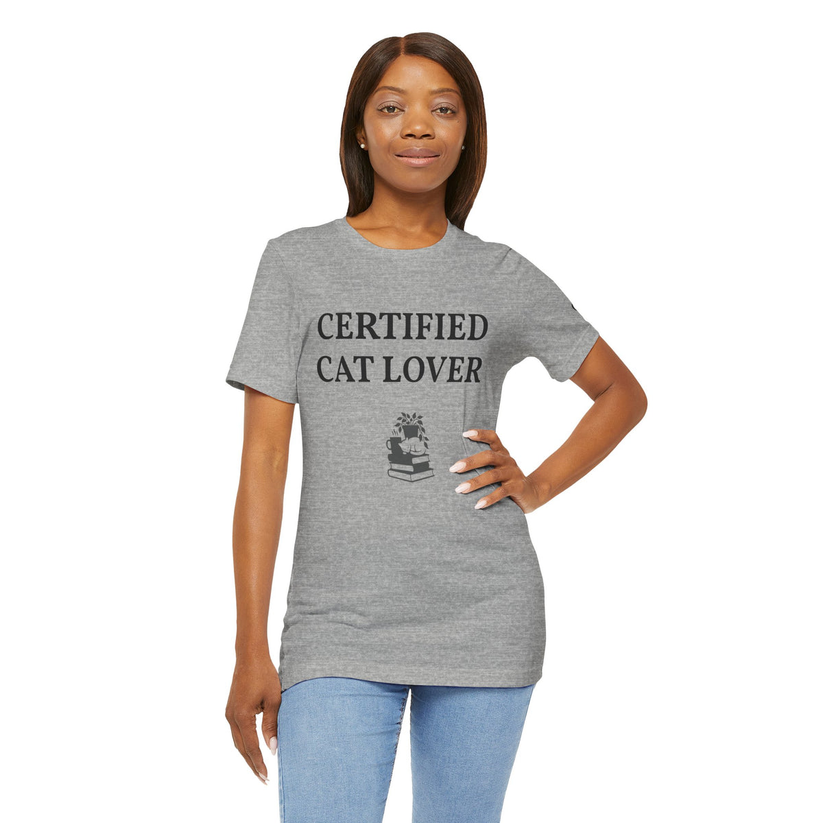 Unisex custom T-shirt with personalized design by Printify, shown in a casual fit with a blank fabric background.