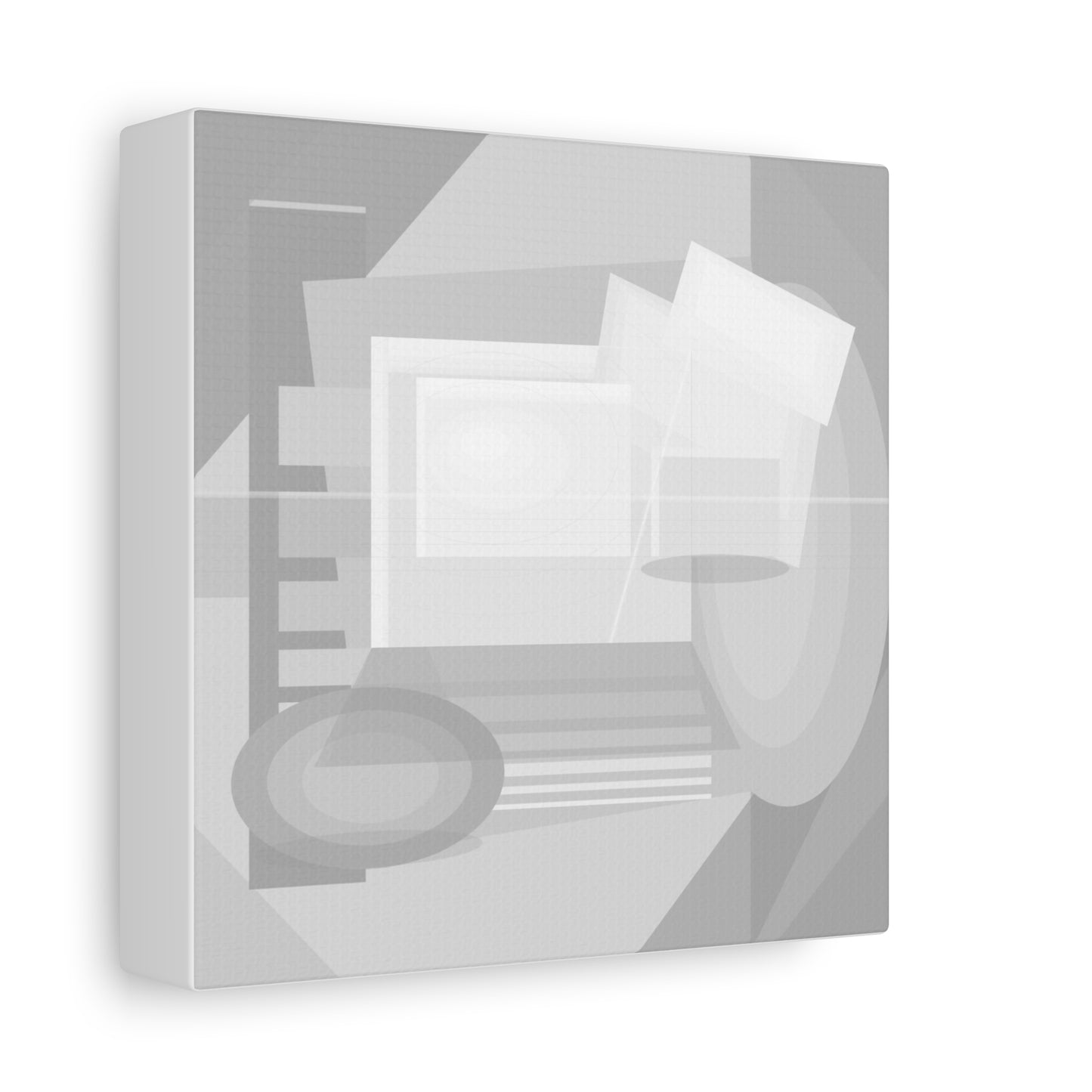 Abstract Geometric Collage Matte Canvas