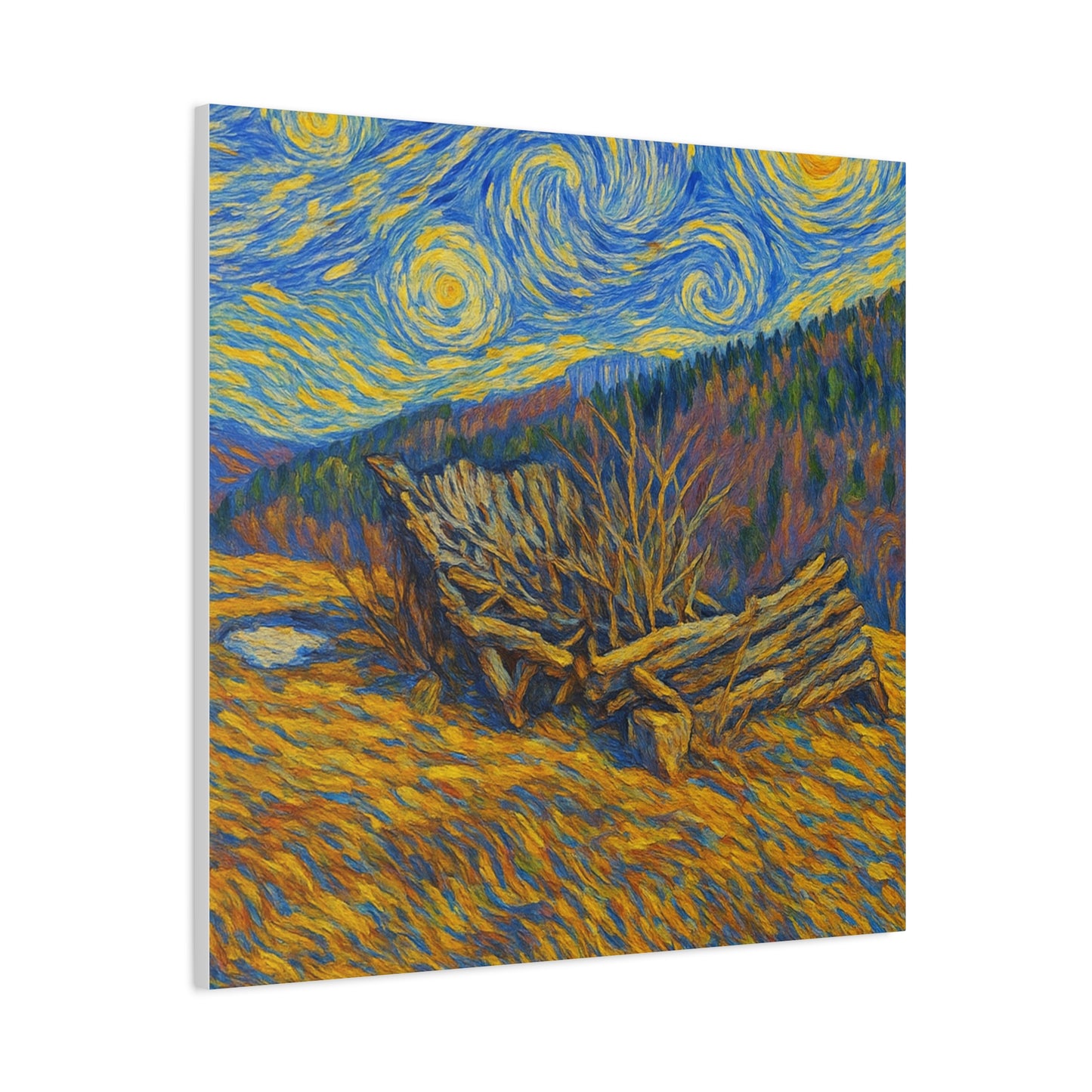 Artistic Van Gogh Style Canvas Wall Art, Nature Inspired Decor, Home Aesthetic, Gift for Art Lovers, Gallery Wall Piece, Living Room Decor, [...] - TRV