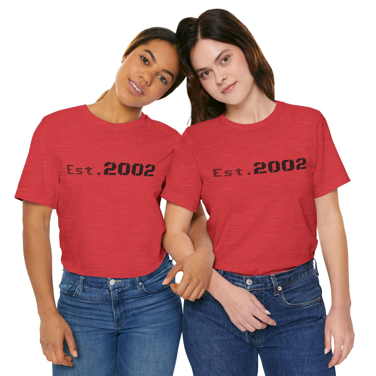 Vintage Est. 2002 T-Shirt by Printify featuring a classic design celebrating the year established, casual and comfortable men's tee.