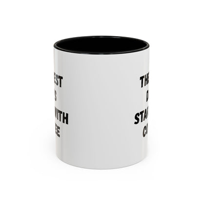 Inspirational Coffee Mug - The Best Days Start With Coffee - Gift for Coffee Lovers, Office Decor, Kitchenware, Birthday Gift, Motivational