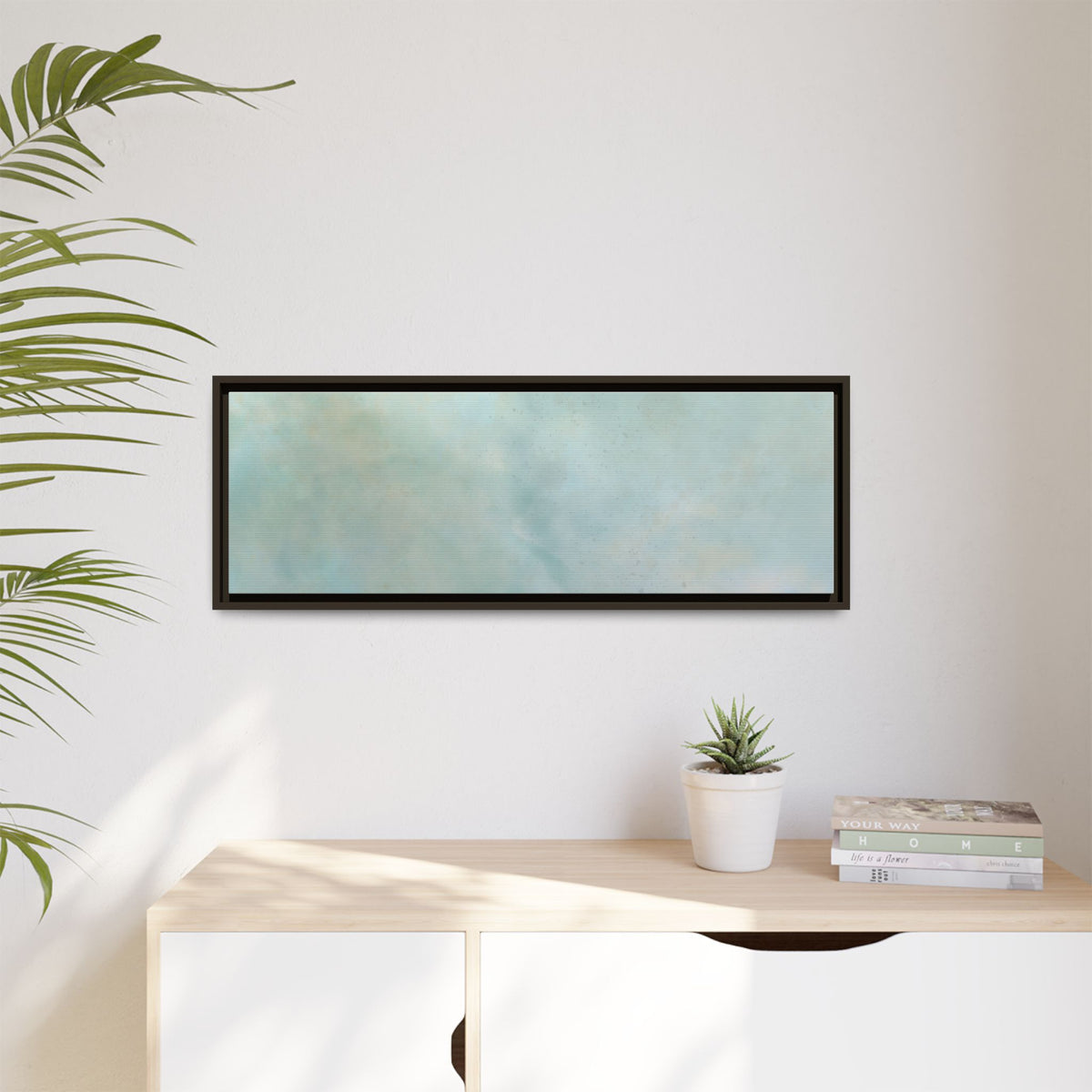 Soft abstract pastel watercolor on matte canvas, showcasing a colorful, artistic print by Printify on a high-quality canvas.